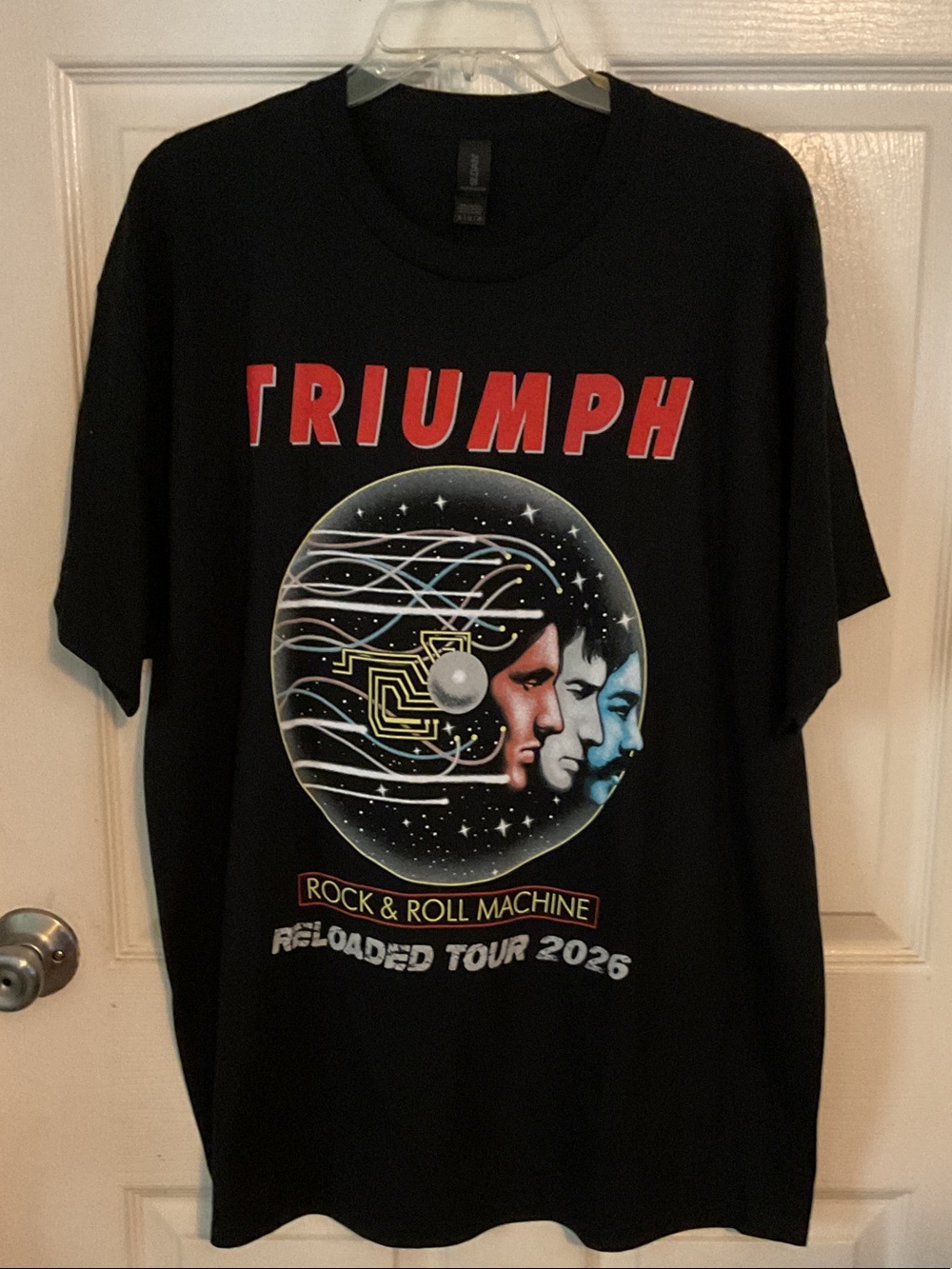 Triumph Rock & Roll Machine 2026 Black Band Tee